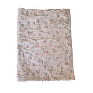 Vtg Hand Made Baby Blanket Puppy With Balloons Approximately 40" X 35" READ